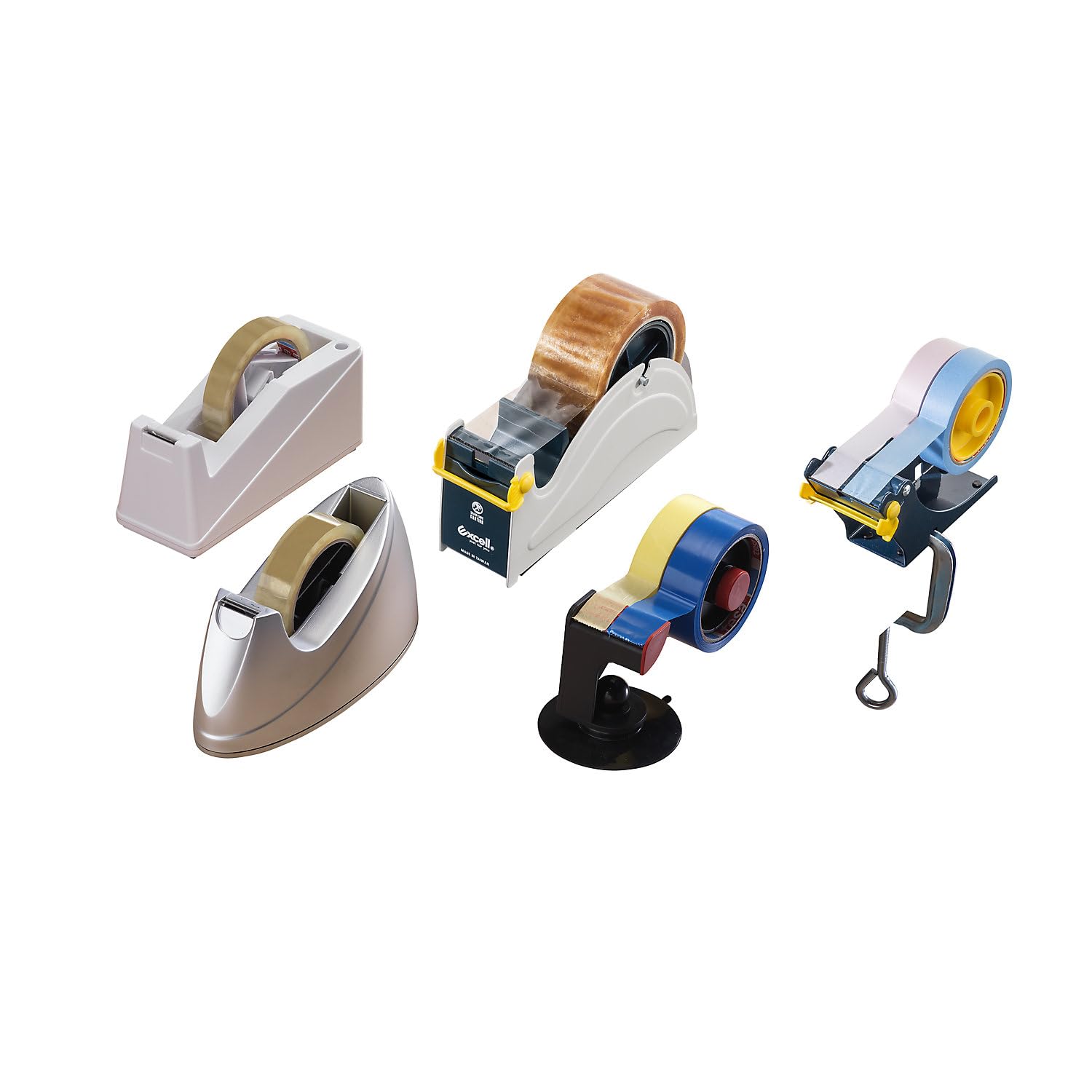 kaiserkraft Tischabroller für Selbstklebeband Metallausführung Bandbreite 75 mm VE 1 Stk