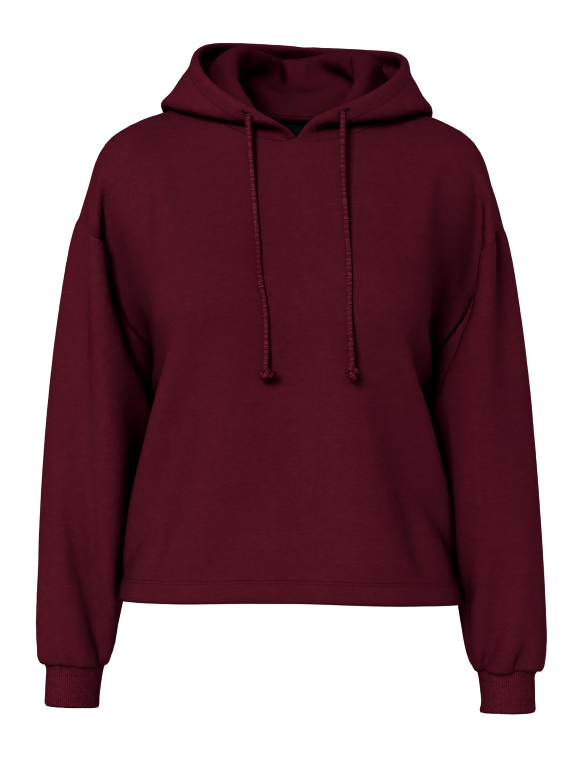 PIECES Women's Pcchilli LS Hoodie Noos BC Hoodie, Tawny Port, L