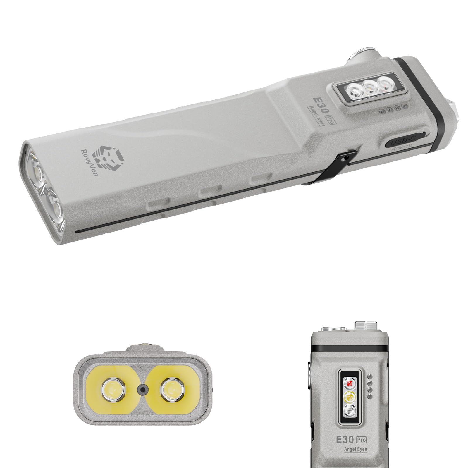 Lampe torche RovyVon E30 Pro avec capteur de proximité et IP68 - 2