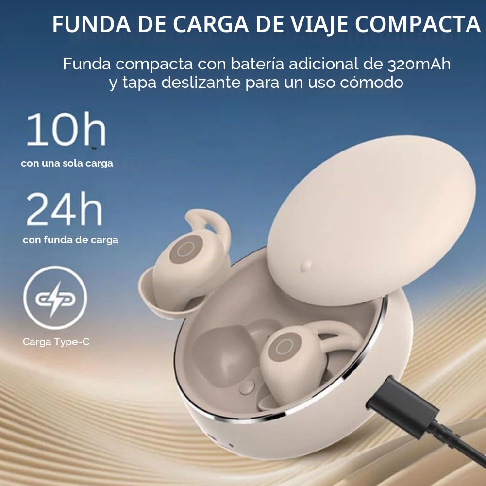 Noise Cancelling Earplugs for Sleep,Anti Snoring Headphones for Side Sleepers, Mini Bluetooth Sleepbuds,Ultra Comfortable & Noiseless Sleeping with ANC, Mini Bluetooth Sleepbuds with 24h Battery-B