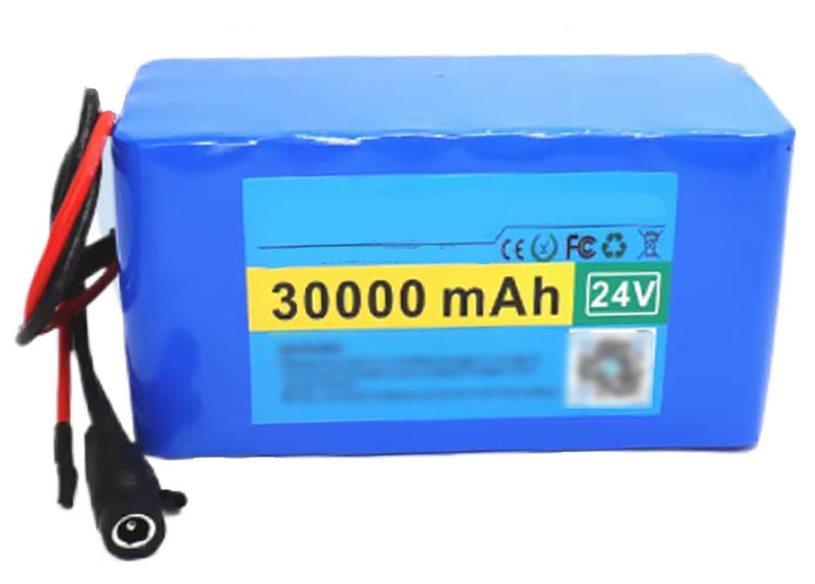 24V 29.4V 30Ah 7S3P E-Bike Akkupack, 24V Elektro Fahrrad Batterie Eingebauter BMS Wasserdichter PVC-Akku Für 100W 200W 350W 400W 500W Motor Mit Ladegerät