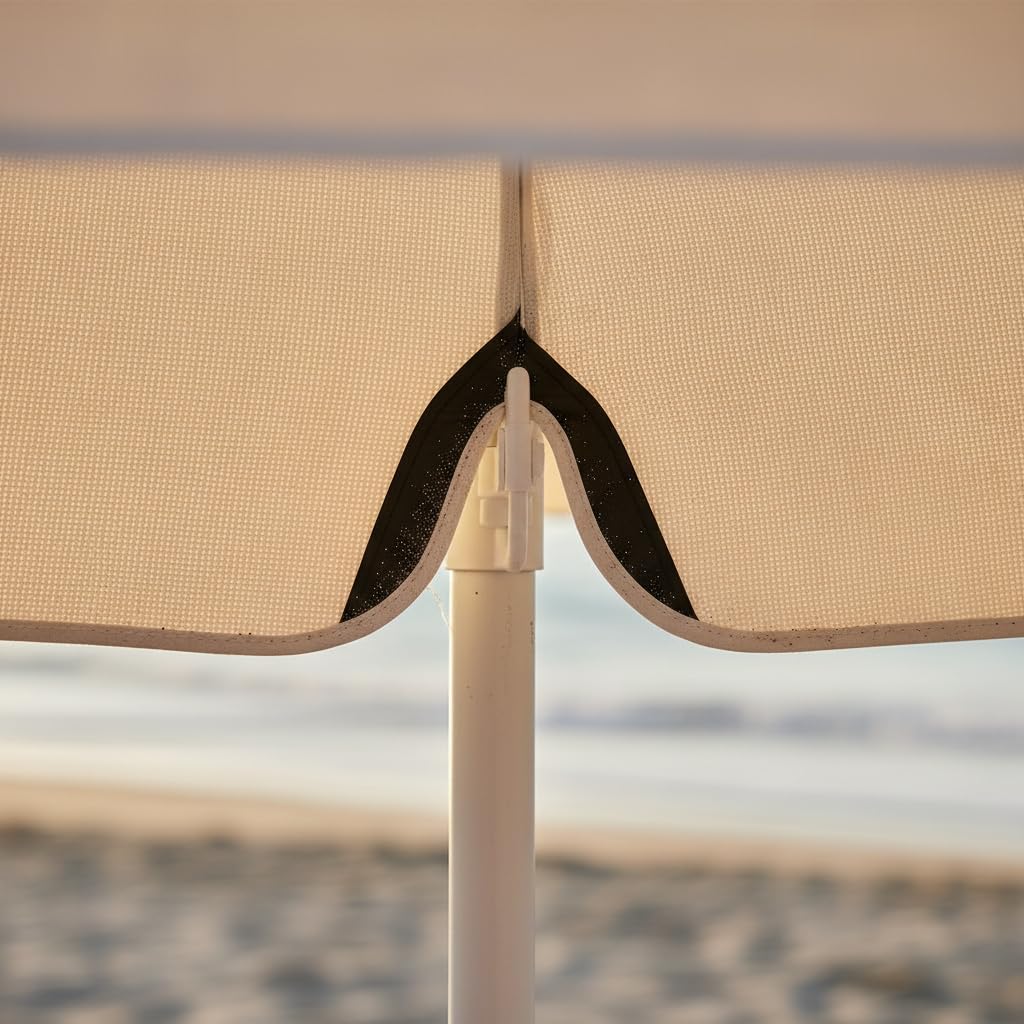 Ombrellone da Spiaggia con Protezione, Azzurro cielo