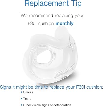 Replacement Full Face Cushion for AirFit F30i - Small Size - Quiet Venting & Comfortable and Soft (Small)