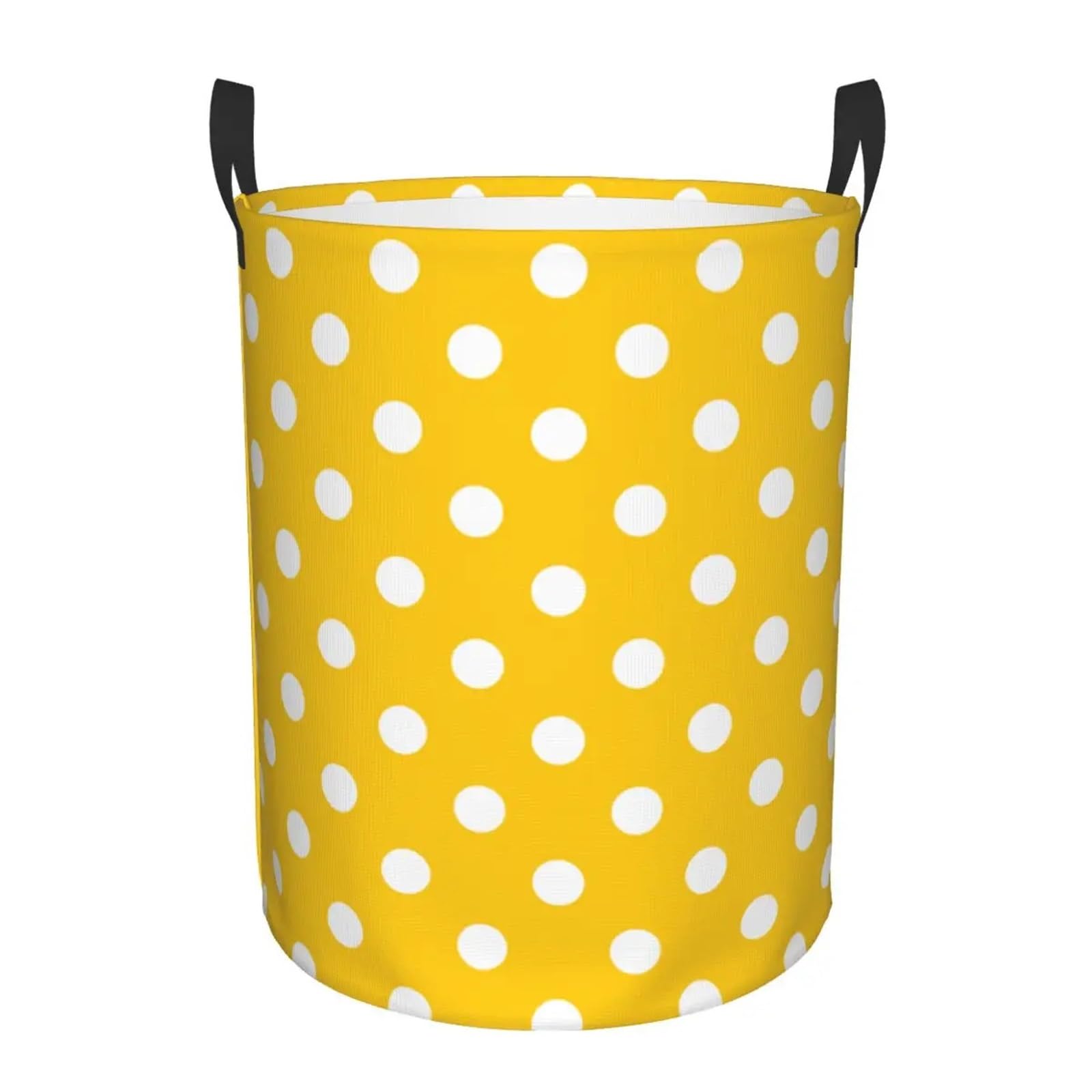 Fabric laundry hamper Polka Dots Pattern Laundry Basket Foldable Clothes Hamper Storage Bin for Family(Color4,50x40 cm)