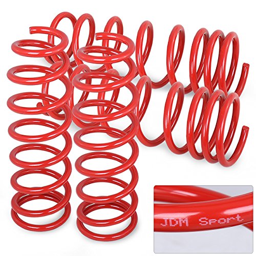 Jdm Red Suspension Lowering Coiled Springs Set For Civic/Integra