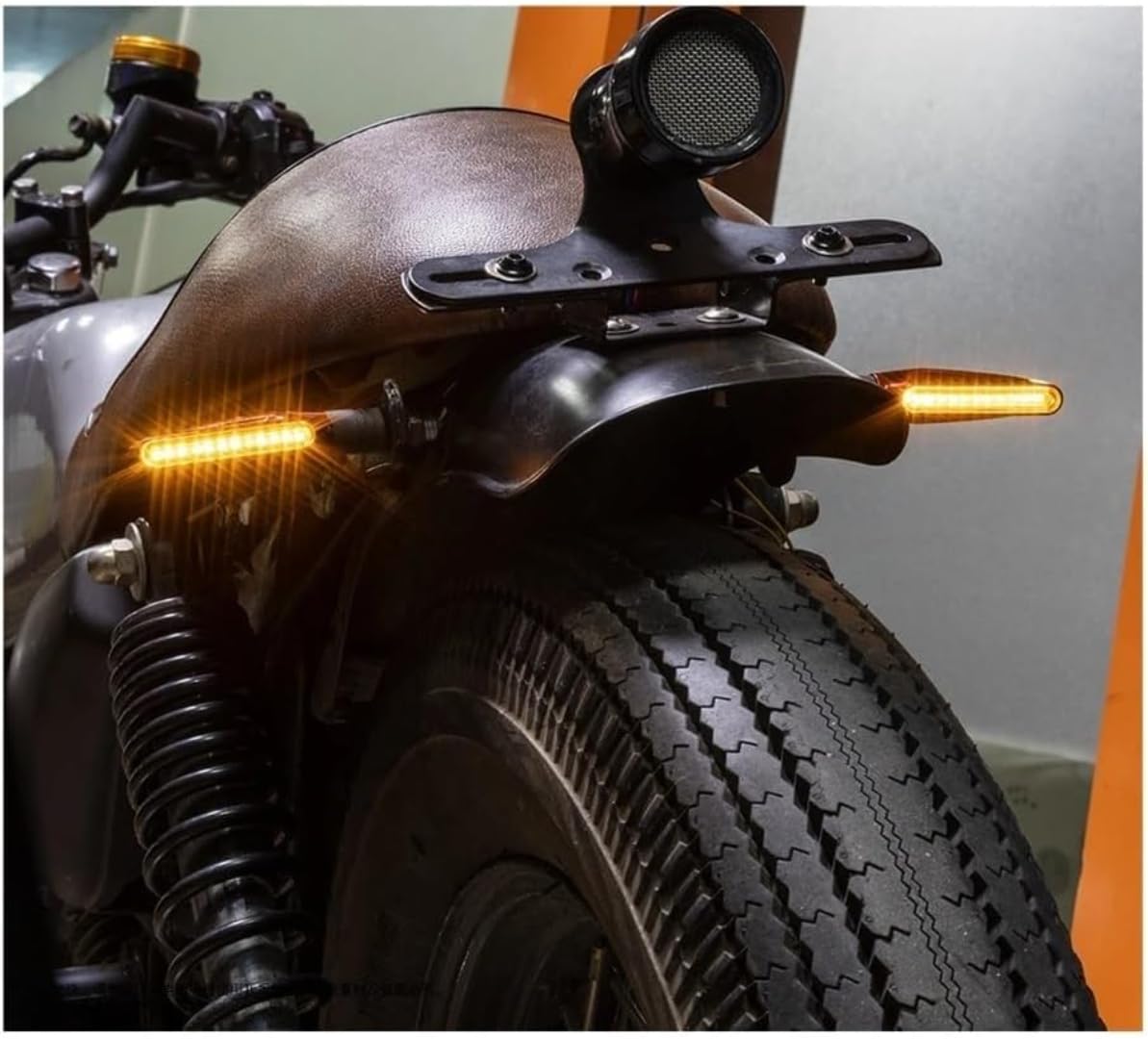 Generic Mini uniwersalne wskaźniki Dla Tenere Dla FZ 6 1 8 Fo Motocykl 12 diod LED Kierunkowskazy Bursztynowe Lampa kierunkowskazów z przepływającą wodą