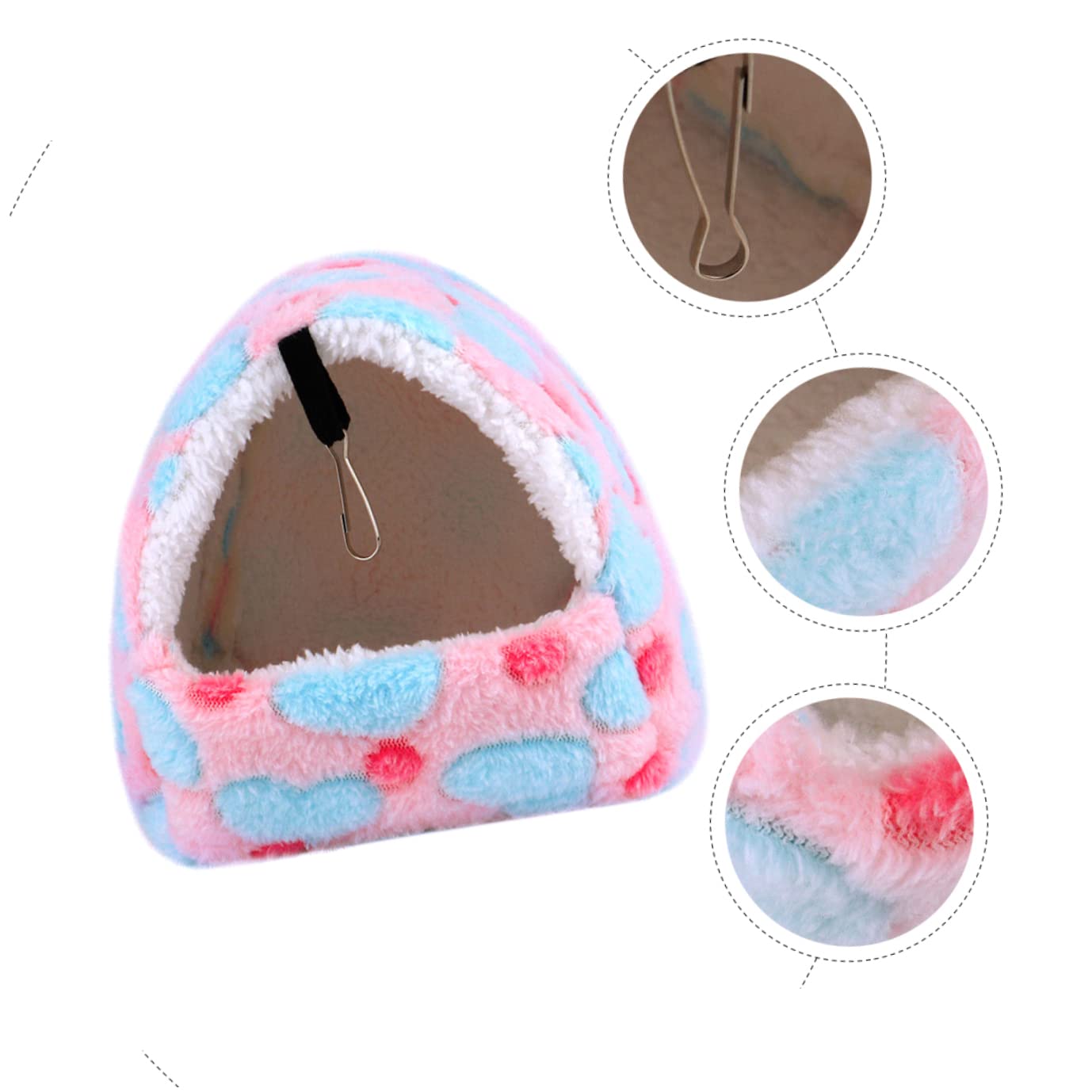 Mipcase Casa De Conejillo De Indias Conejos Accesorios 5 Uds Térmico para Suspensión Montaje S Guinea Cama Animales Roedores Polar Casa En Hámsters Colgando Accesorios para Conejos