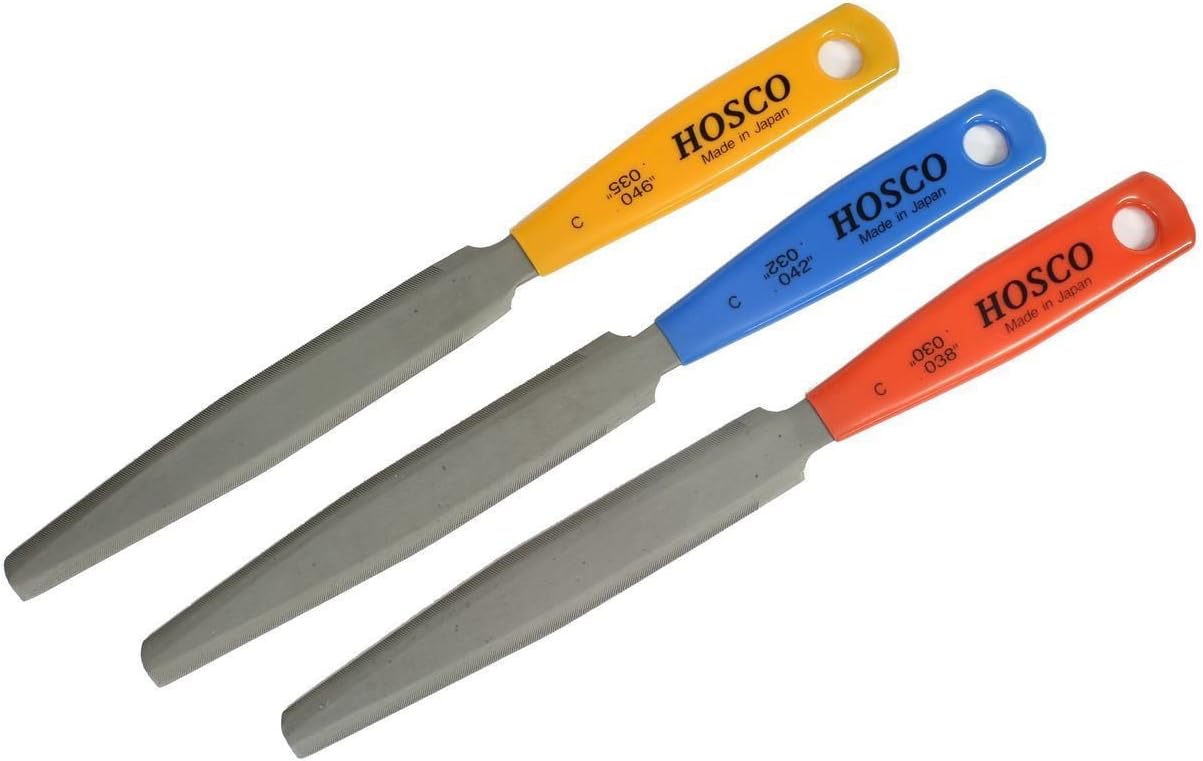 Hosco 3 Classical Guitar Nut File set TL-NF3C String Slots VWWS Ships From USA