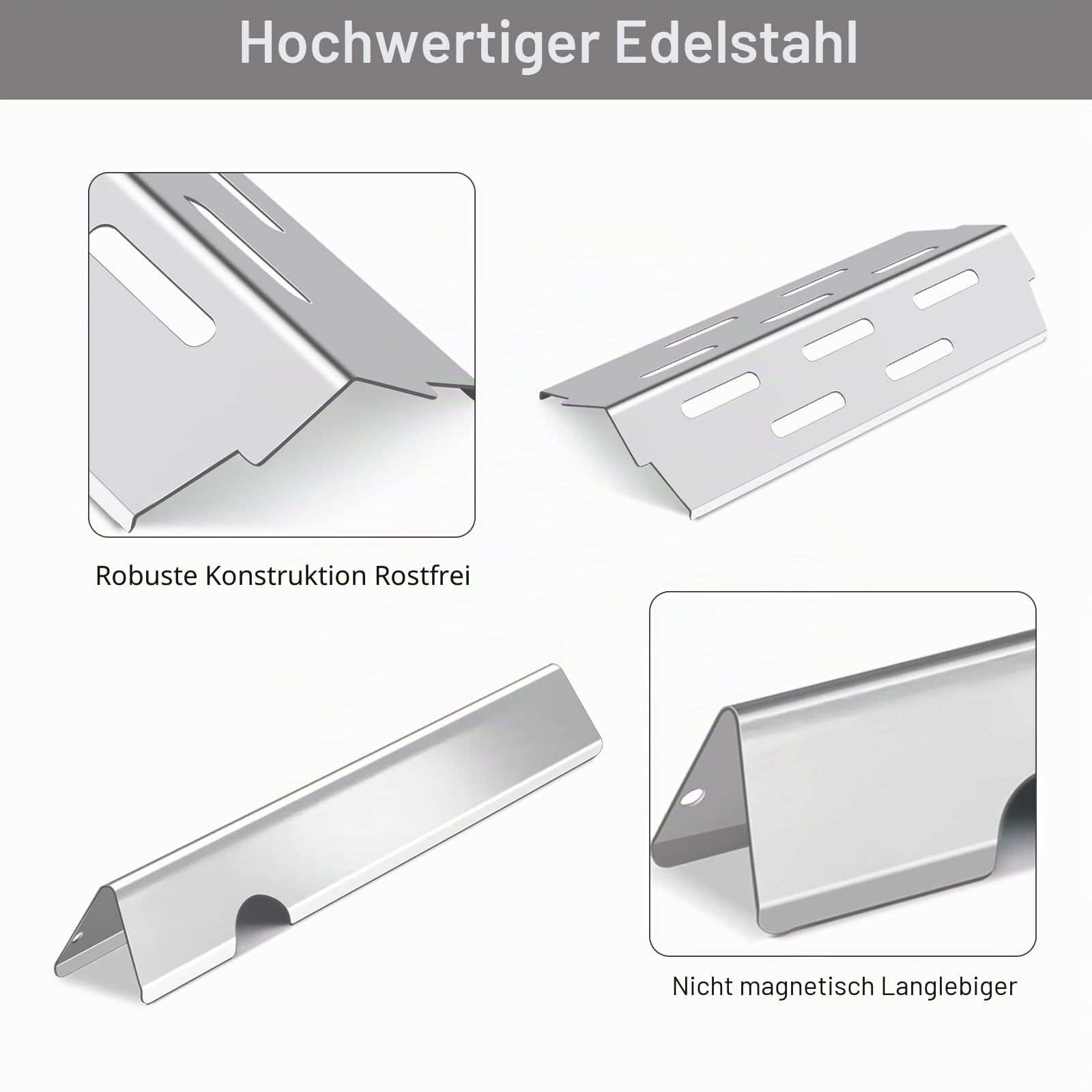 Grill-Ersatzteile für Weber Genesis II E-410, LX E-440, 43,8 cm Flavorizer Bar, 31,8 cm Hitzeschutz, Edelstahl