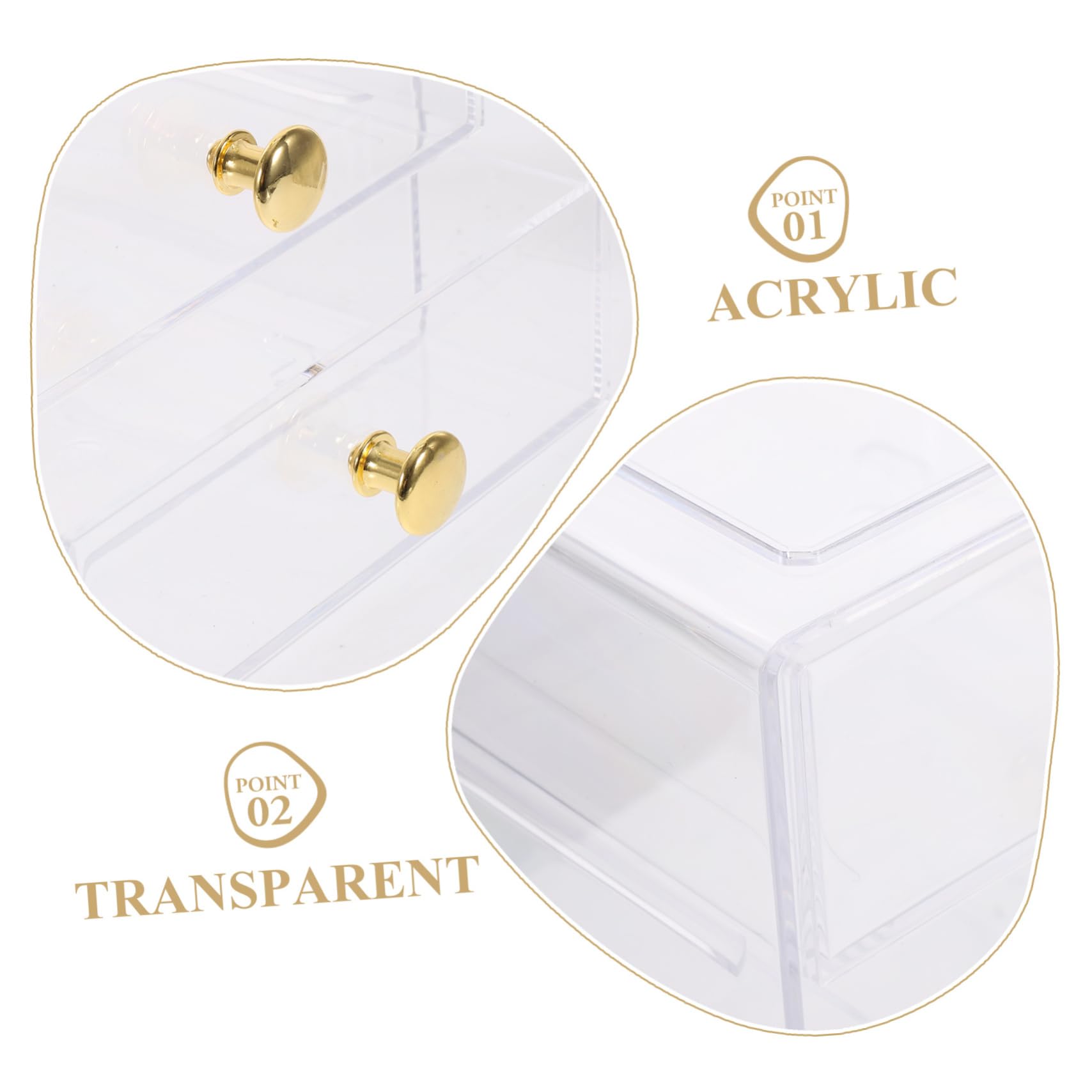 Caja De Almacenamiento Tipo Cajón, Organizador De Mesa Apilable Multicapa, Caja De Almacenamiento Transparente para Artículos Varios