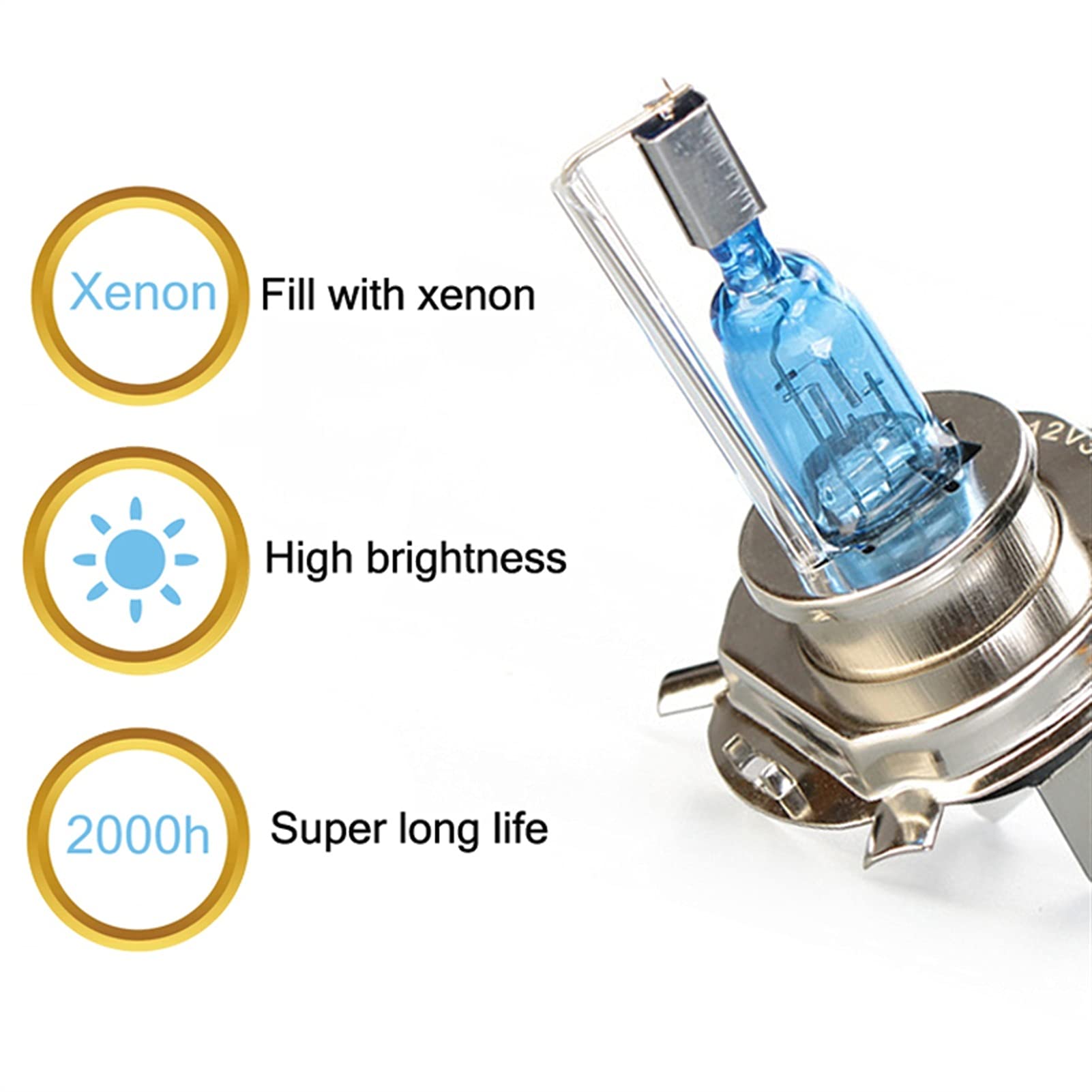 Phares 2 PCS Dernière Voiture Super Bright 55W H4 H7 H11 H1 9005 9006 HB3 HB4 Lampe halogène Prise Originale Phare AutoPlight Ampoule 5500K Blanc (Emitting Color : 2 PCS H11)