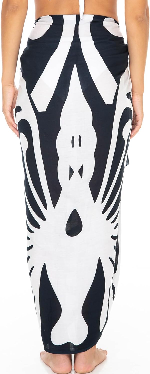 SHU-SHI Sarong Coverups for Women Beach Skirt Butterfly Wrap Swimsuit Long Pareo Cover Up - Image 6