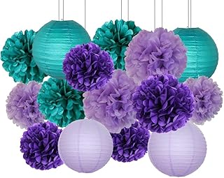 Amazon Co Jp ランタン ペーパーファン ポンポン ハニカムボール ガーランド 紙吹雪 おもちゃ