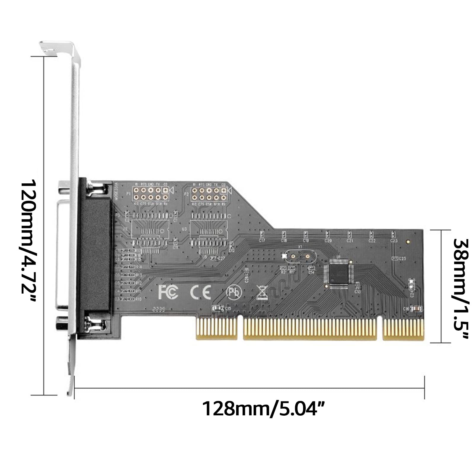Amazon.co.jp: パラレルポート DB25 25Pin プリンタ PCI コンバータ