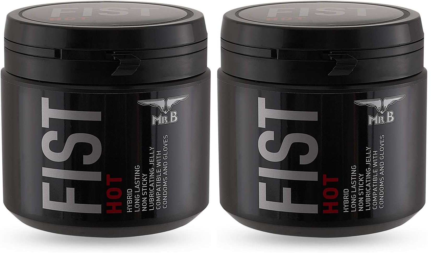 Mister B FIST Hot Crema Lubricante 500 ml (Paquete de 2)