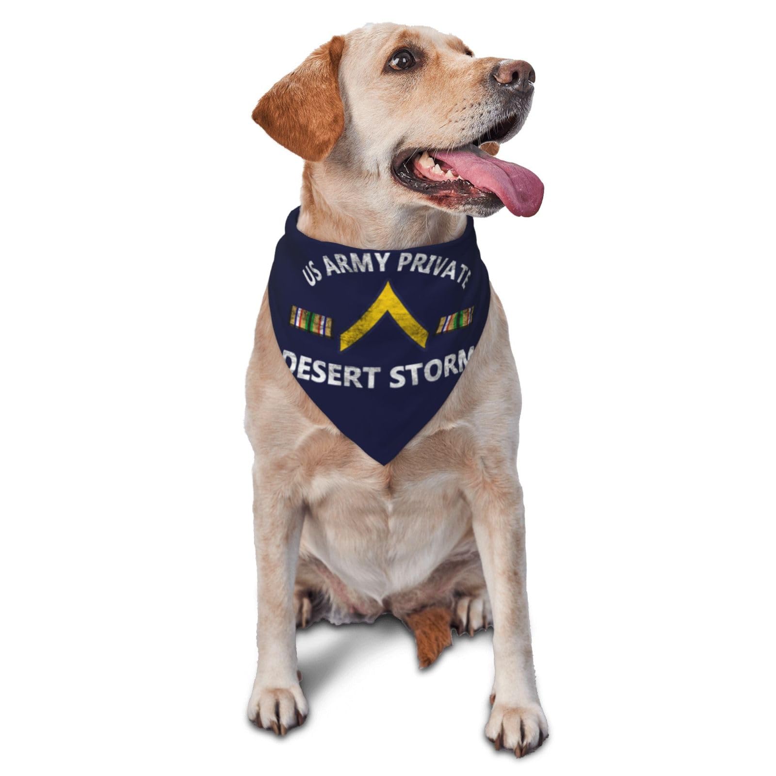 Us Army Private Desert Storm Dog Scarf Pet Bandana Cat Pet Bibs