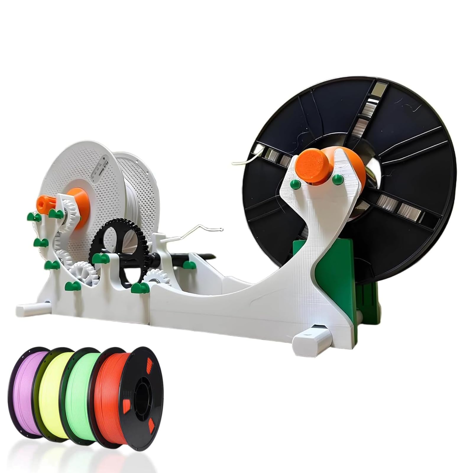 3D Filament Rewinder, Elektrischer Spulenaufwickler mit Smart Start und Stop, Präzise Positionierung für gleichmäßige Filamentwicklung, Effizient für 3D-Druck