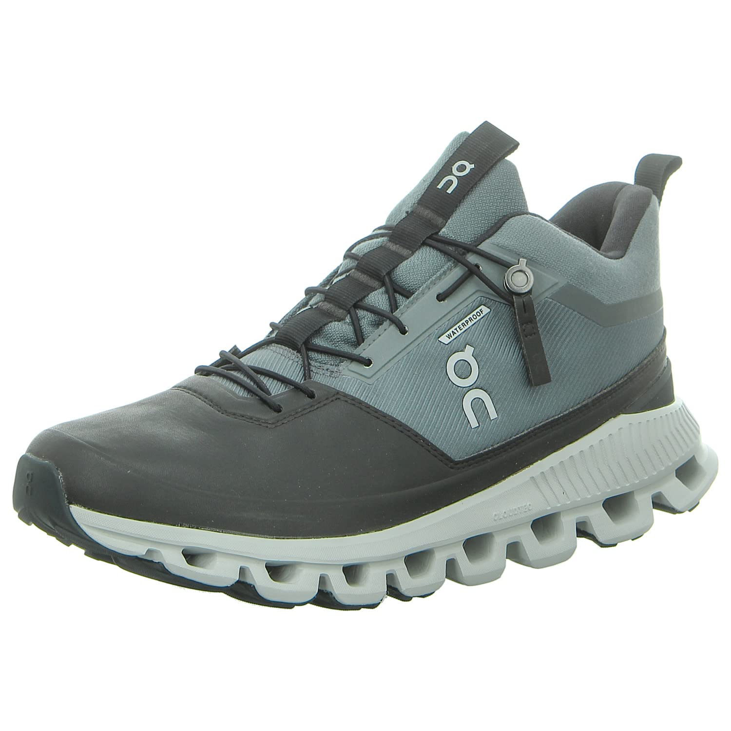 On Mens Cloud Hi Waterproof Mesh Rock Magnet Trainers 8 US