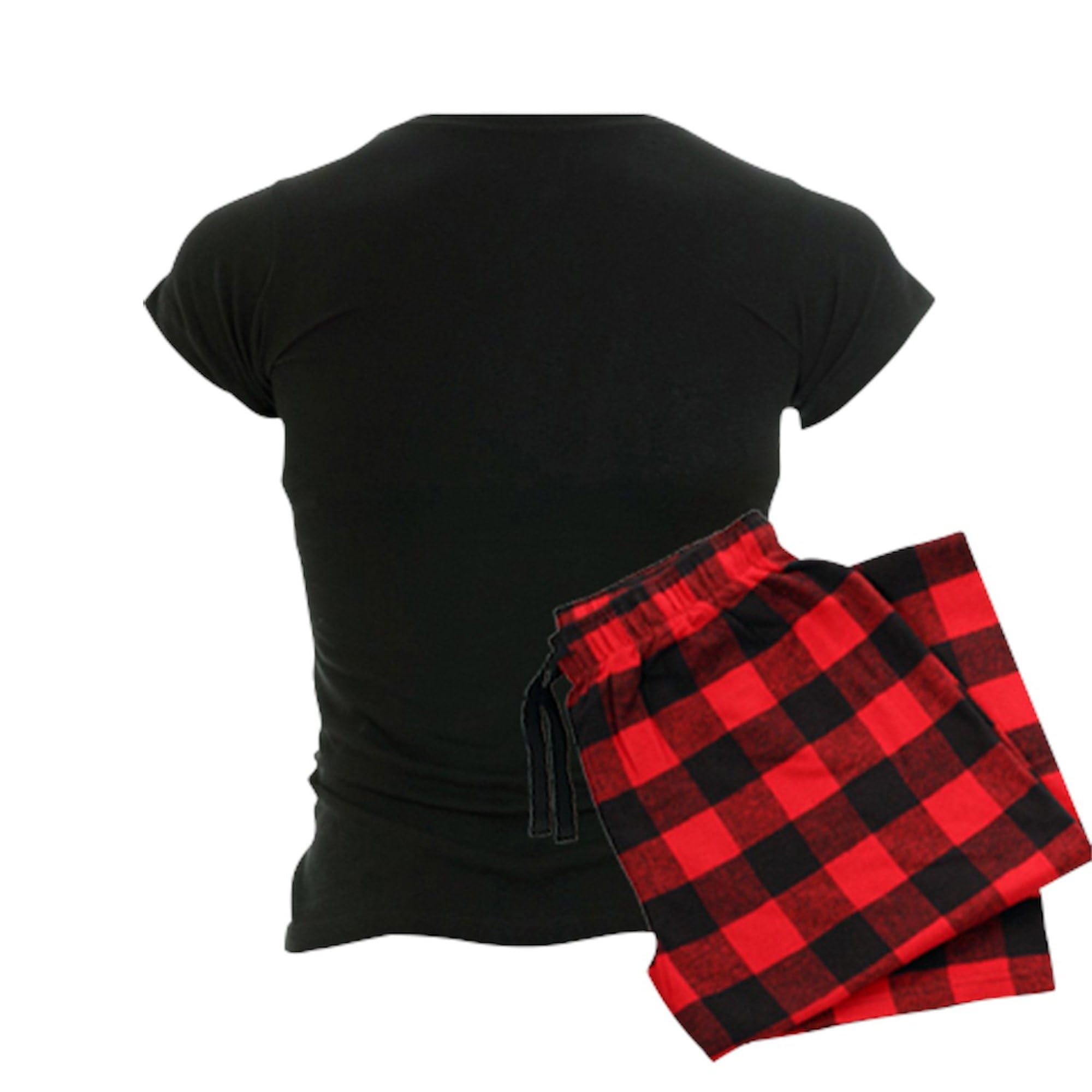 CafePress Spider Web Women's Dark Pajamas Womens Novelty PJ Sleepwear: XX-Large With Red Plaid Pant