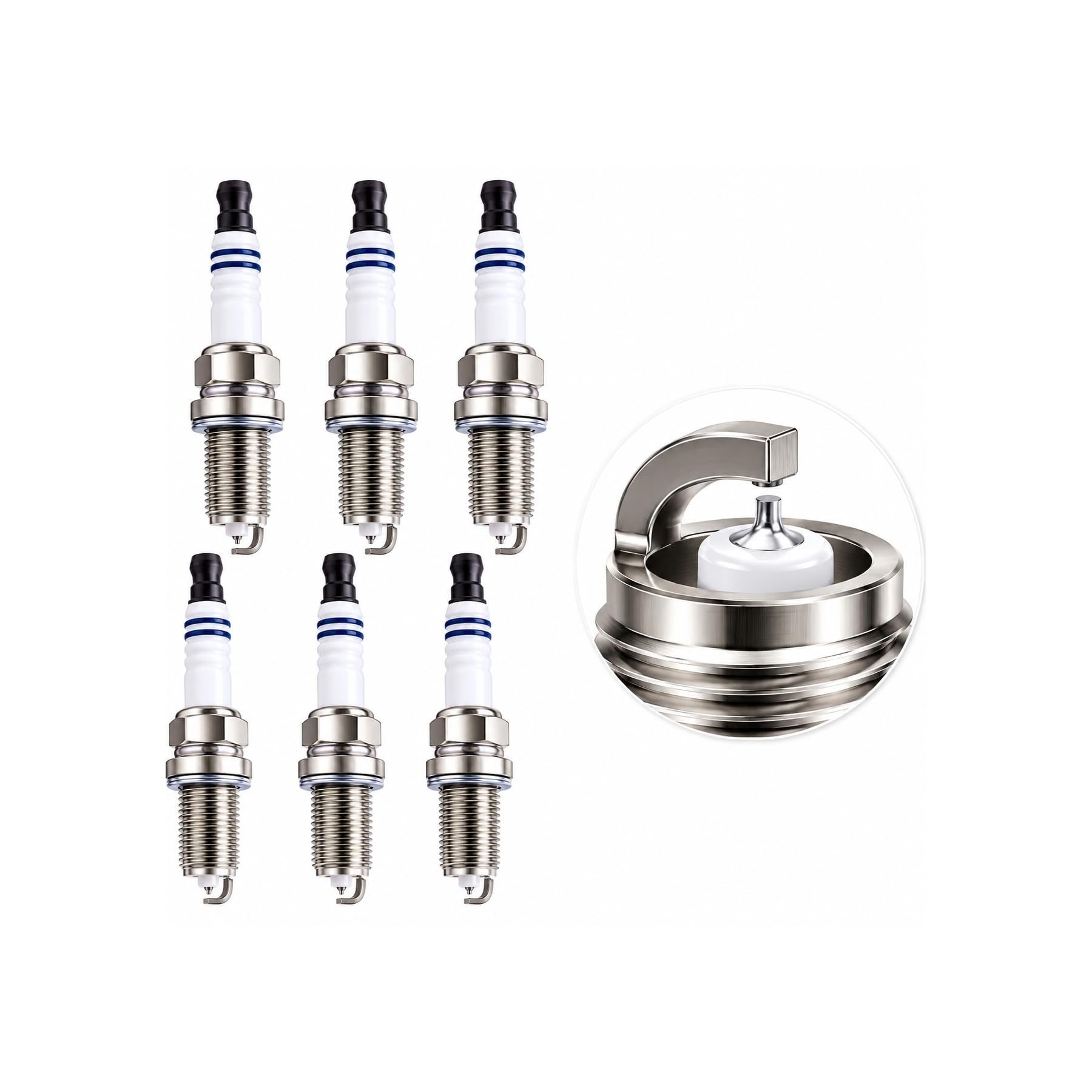 2 Pz/lotto Sistema Di Accensione Candele Per Auto Ad Alte Prestazioni Candele All'iridio LD6RIU-11 Con Scanalatura A U(8 pieces with box)
