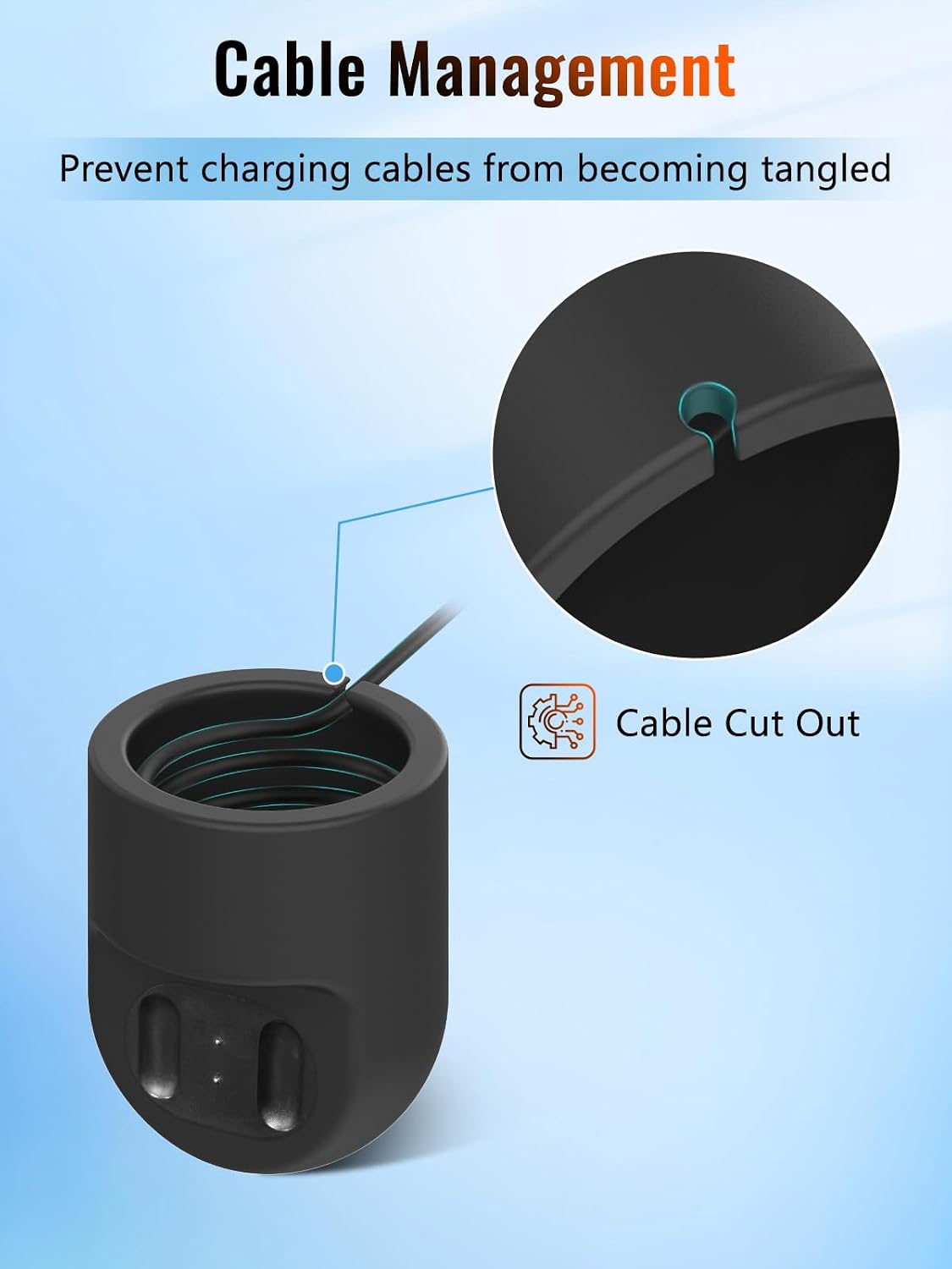 Silicone Charging Dock for Meta Ray-Ban Neural Band, Magnetic Fast Charging Stand, Drop-Proof & Scratch-Resistant, Stable Desktop Dock for Wristband (Charging Cable Not Included) (Black)