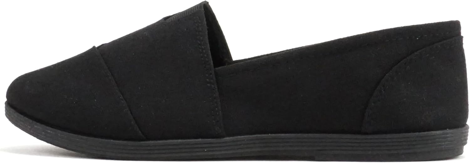 Soda Shoes Women's Obji Round Toe Casual Flat with Padded Insole