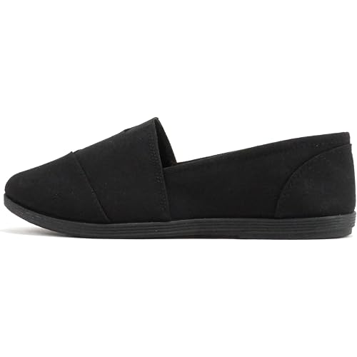 Soda Shoes Women's Obji Round Toe Casual Flat with Padded Insole