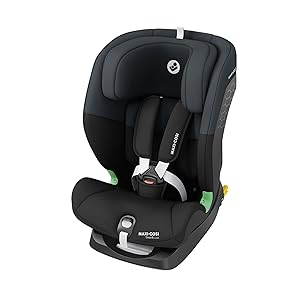 Maxi-Cosi Titan S i-Size, Silla Coche Multiedad, 15 meses-12 años (76-150 cm), Silla Coche ISOFIX, 5 Posiciones de Reclinado y 13 de Reposacabezas, Protección G-CELL, Arnés 5 Puntos, Tonal Black