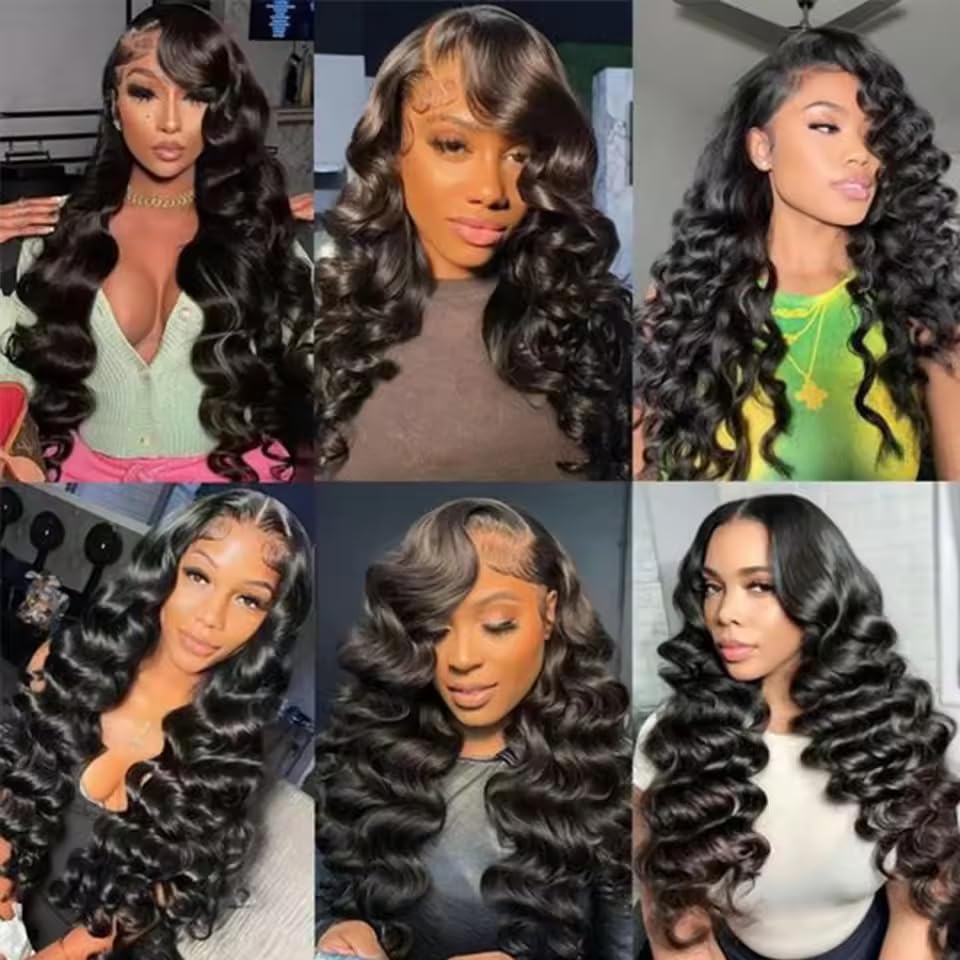 bundles human hair #1b natural black loose deep wave human hair bundles 30 32 34 inch nerrihou brazilian virgin hair 3 bundle natural color loose wave bundle human hair extensions 50 gram per bundle 30 32 34 inch #1b-natural black-ls