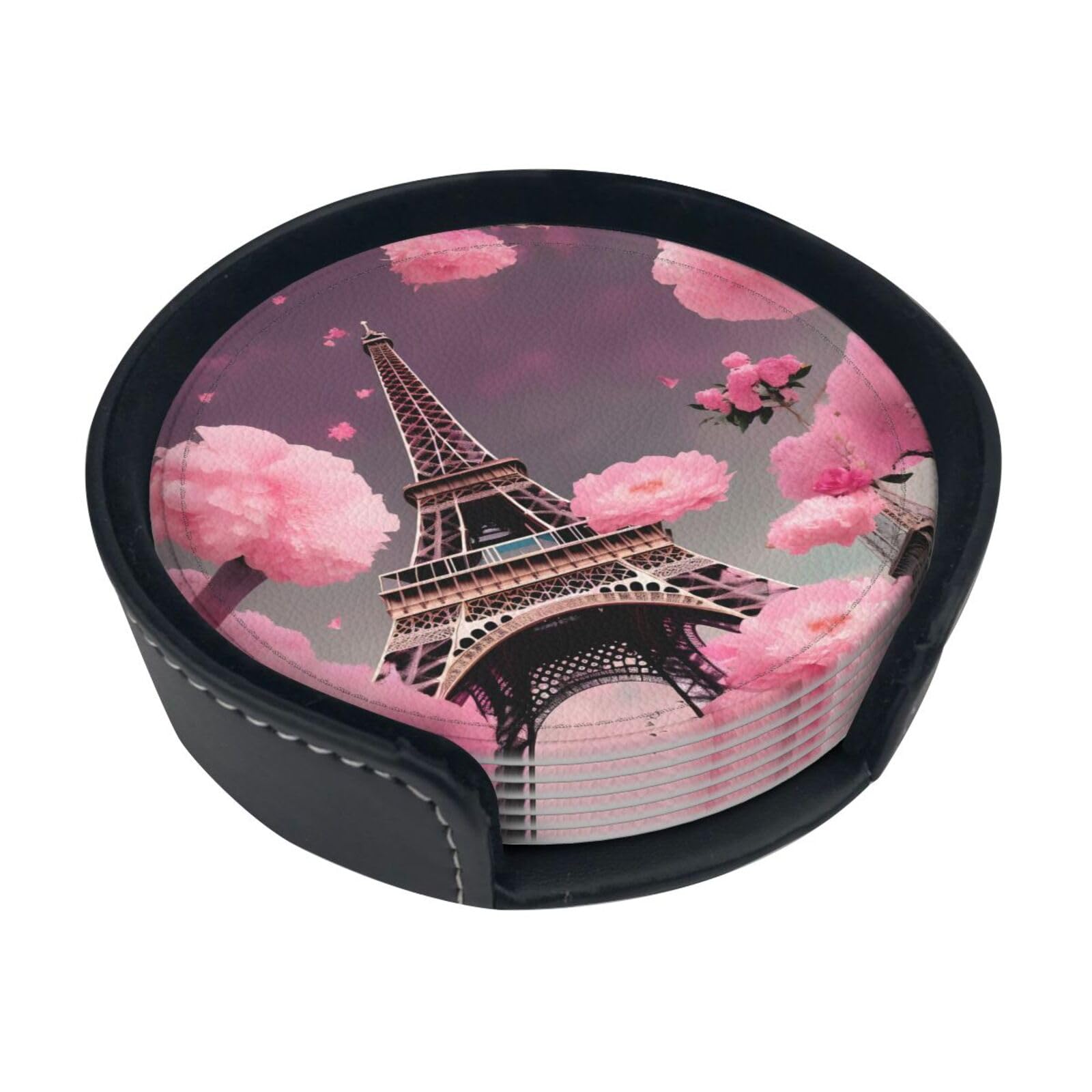 Dessous de verre Tour Eiffel de Paris pour une table basse fleurie au salon