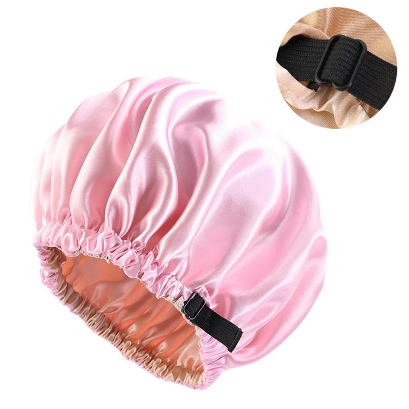 Cuffia Capelli Ricci Notte Cappello per Capelli Satinato per Dormire Invisibile Tround per La Cura dei Capelli Cerimonie per Copricapo Regolazione del Cappello da Notte