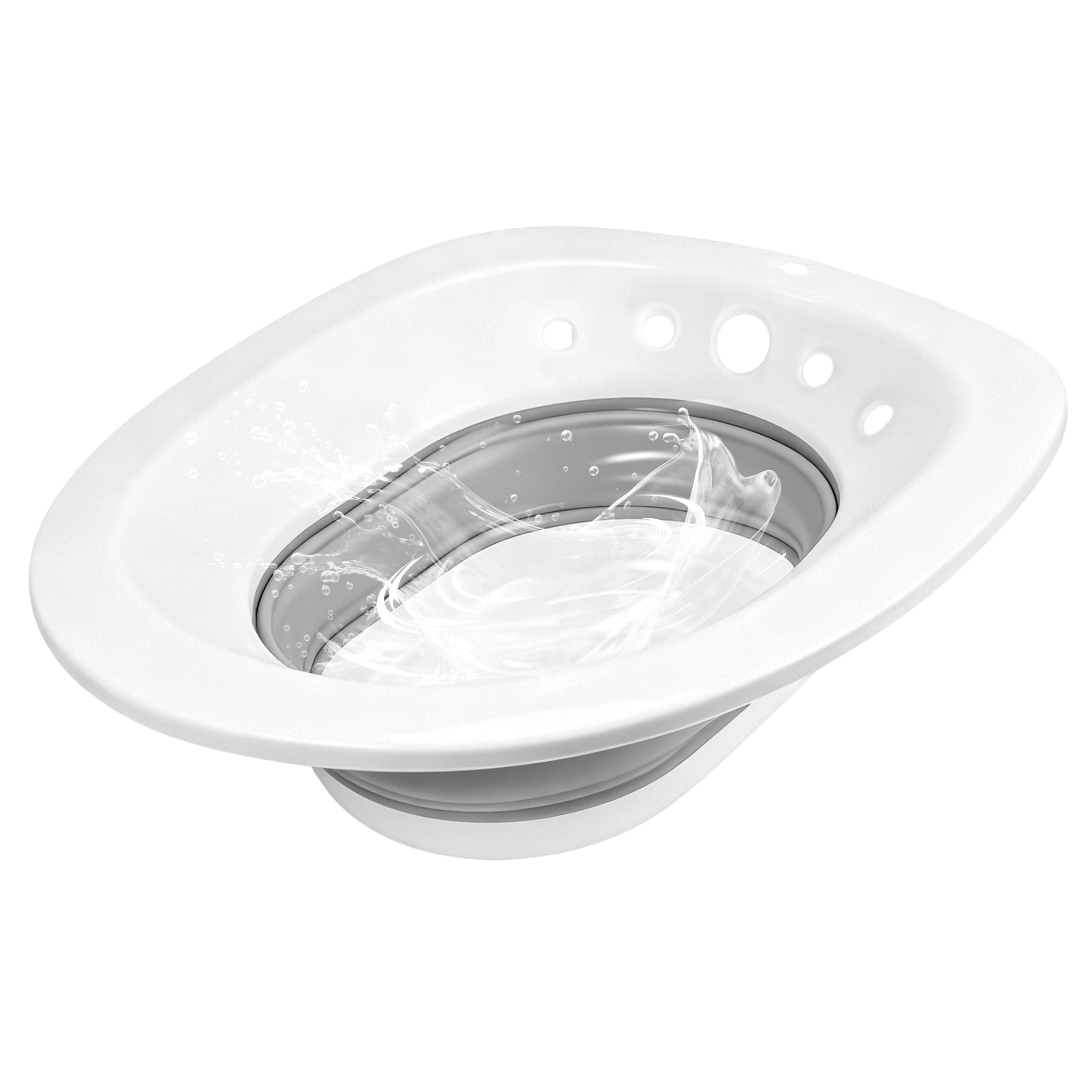 Bidet Portatile Pieghevole per WC, Ideale per Chi Soffre di Emorroidi, Donne Incinte e Anziani, con Installazione Rapida e Design Igienico per Massimo Comfort Quotidiano