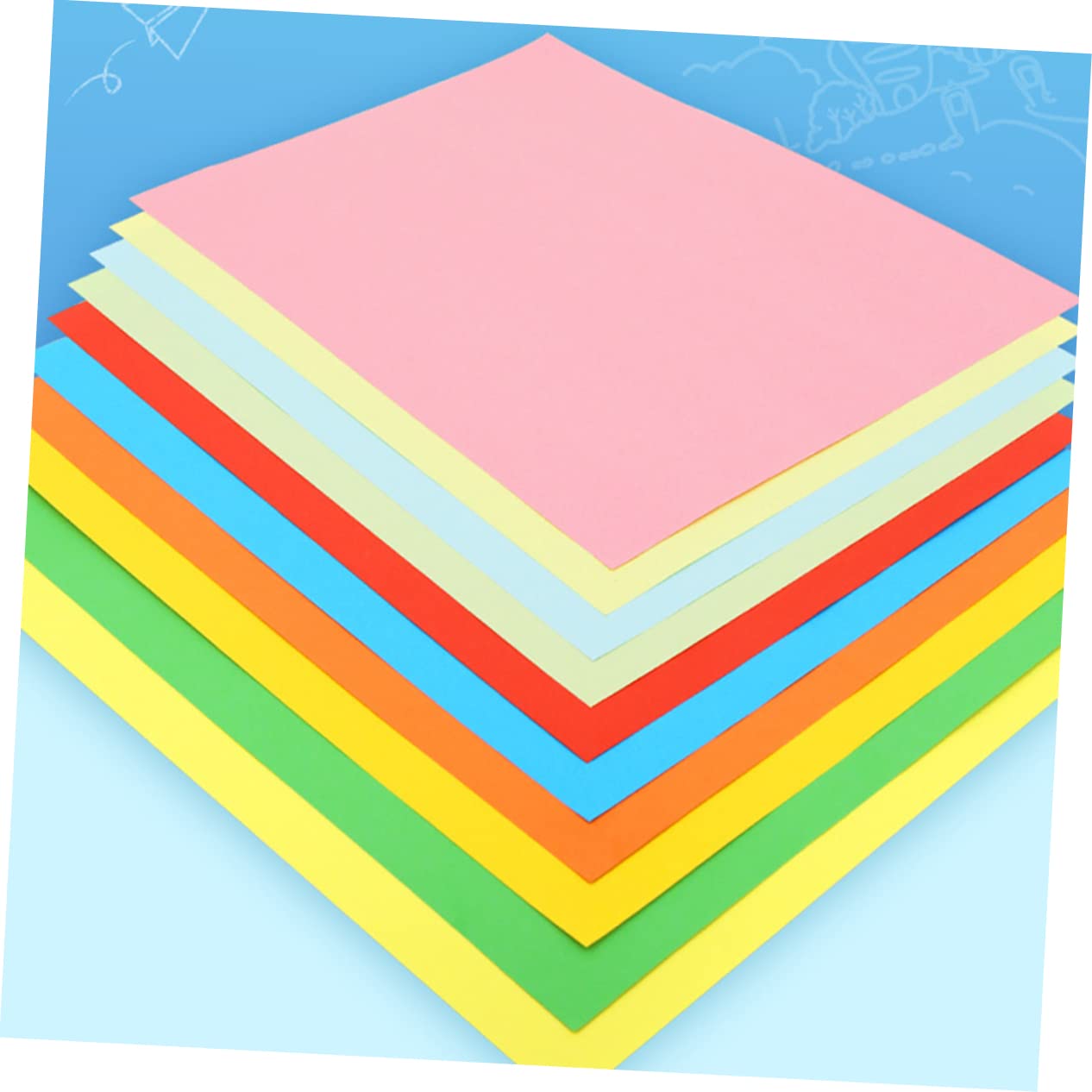 2packungen Farbpapier Format Bedruckbares Papier Für Schreibwaren Papier Für Diy-projekte Mit Je