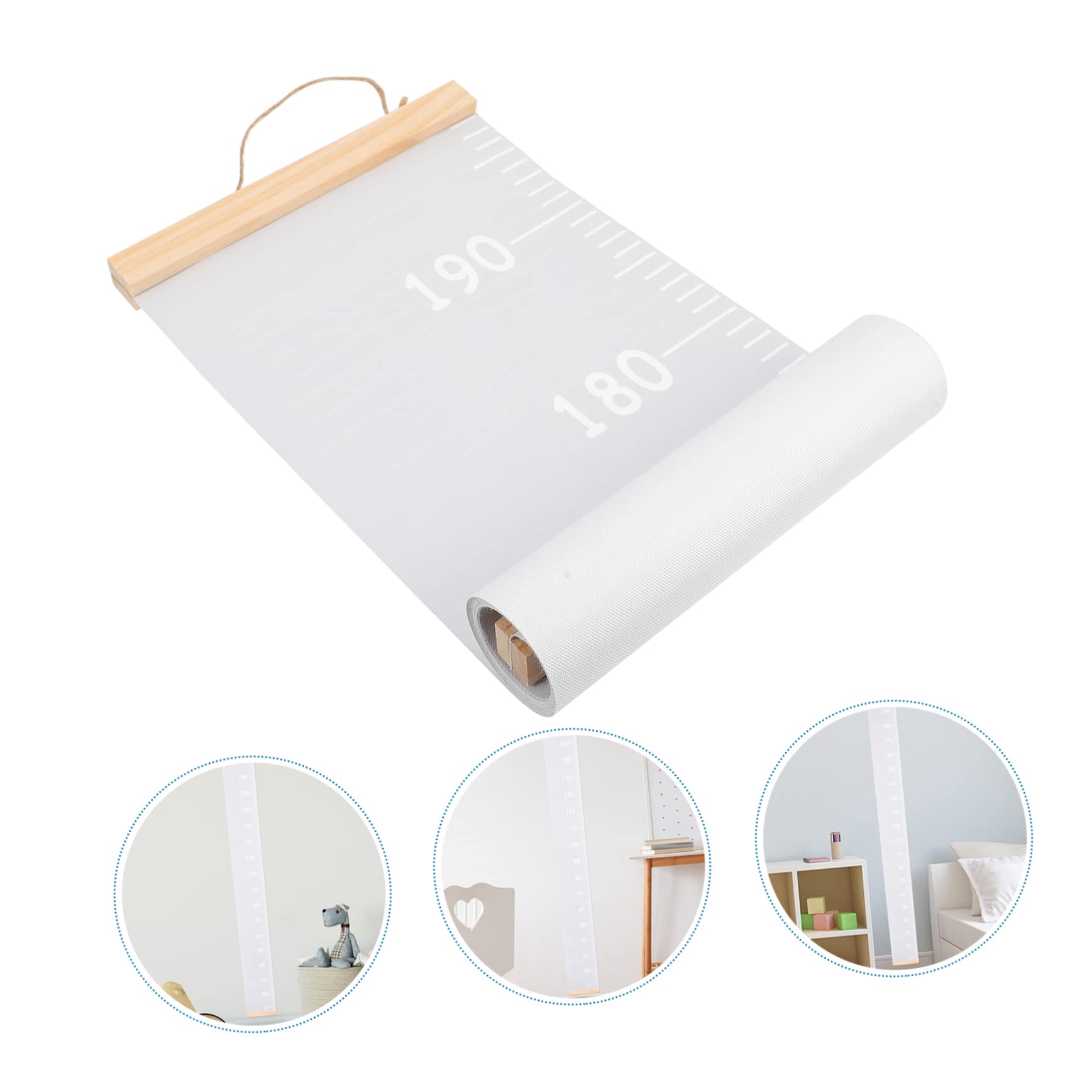 SUPVOX Wall Hanging Height Chart Kids Growth Measurement Ruler Decorative Growth Chart for Boys Girls Easy Install