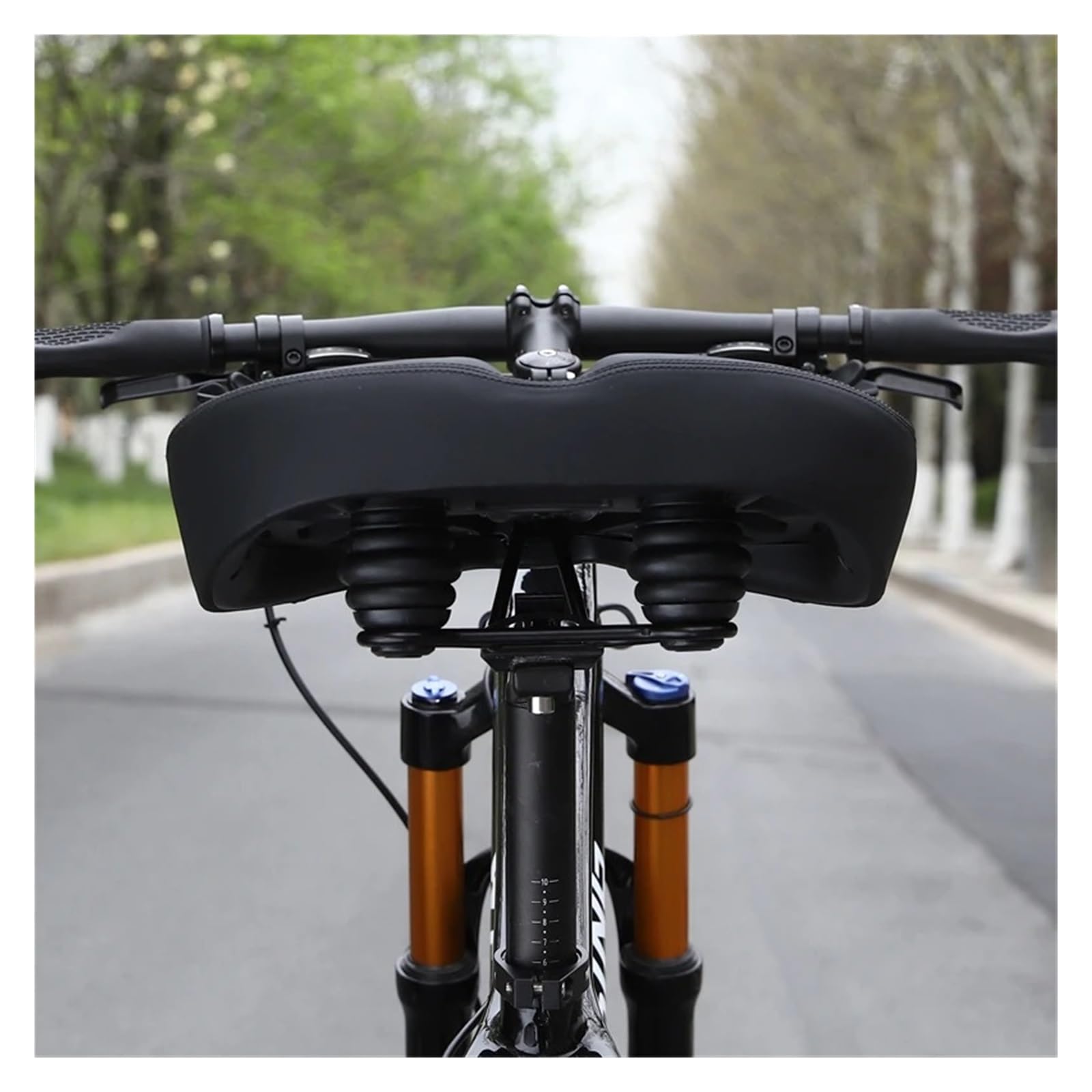 Sella for bici MTB oversize, ampia e comoda, simile a un divano for bicicletta, universale, for cyclette elettrica