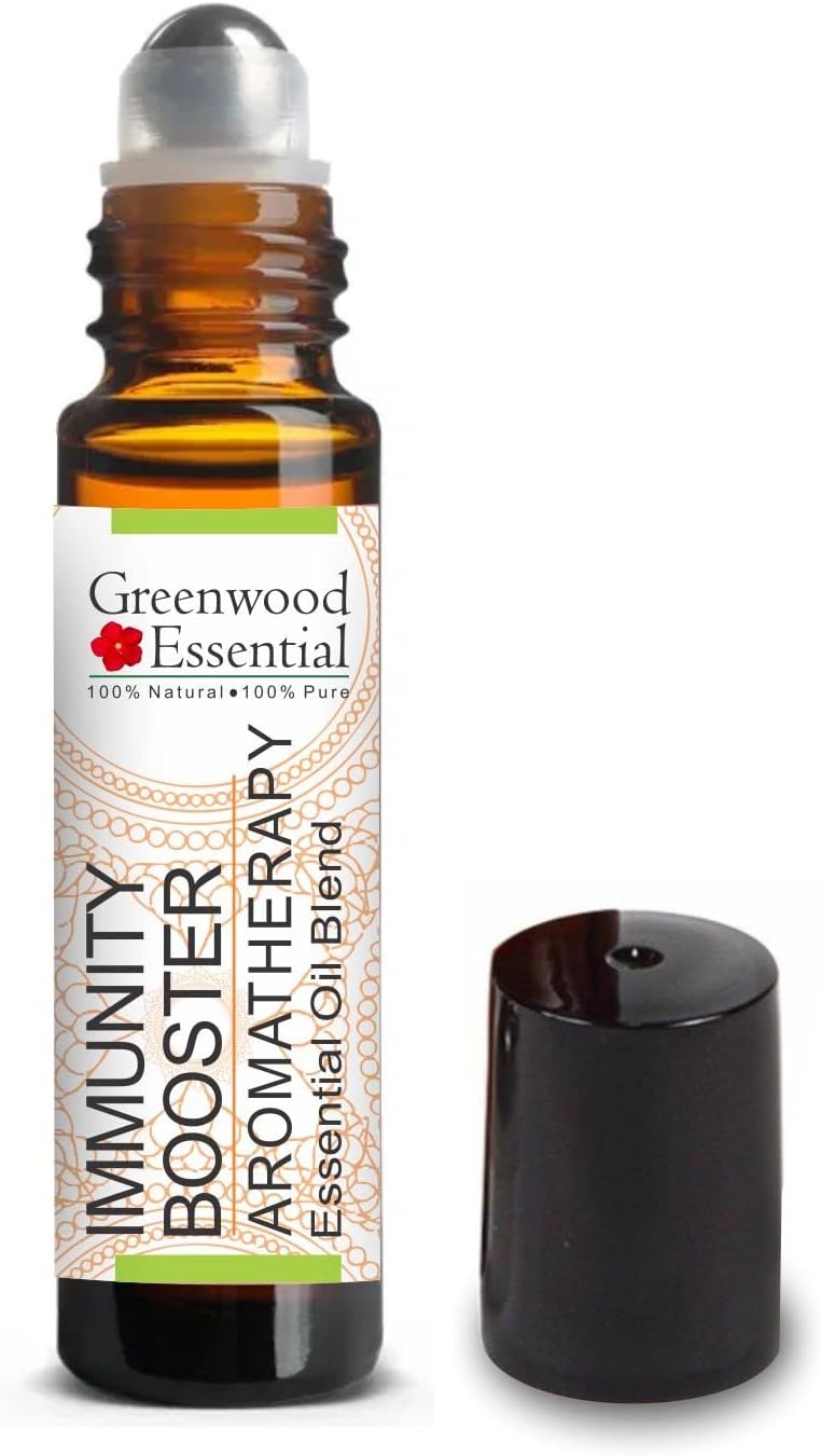 Greenwood Essential Immunity Booster - Aromatherapy Essential Oil Blend to Boost Physical & Mental Immunity 10ml (0.33oz)