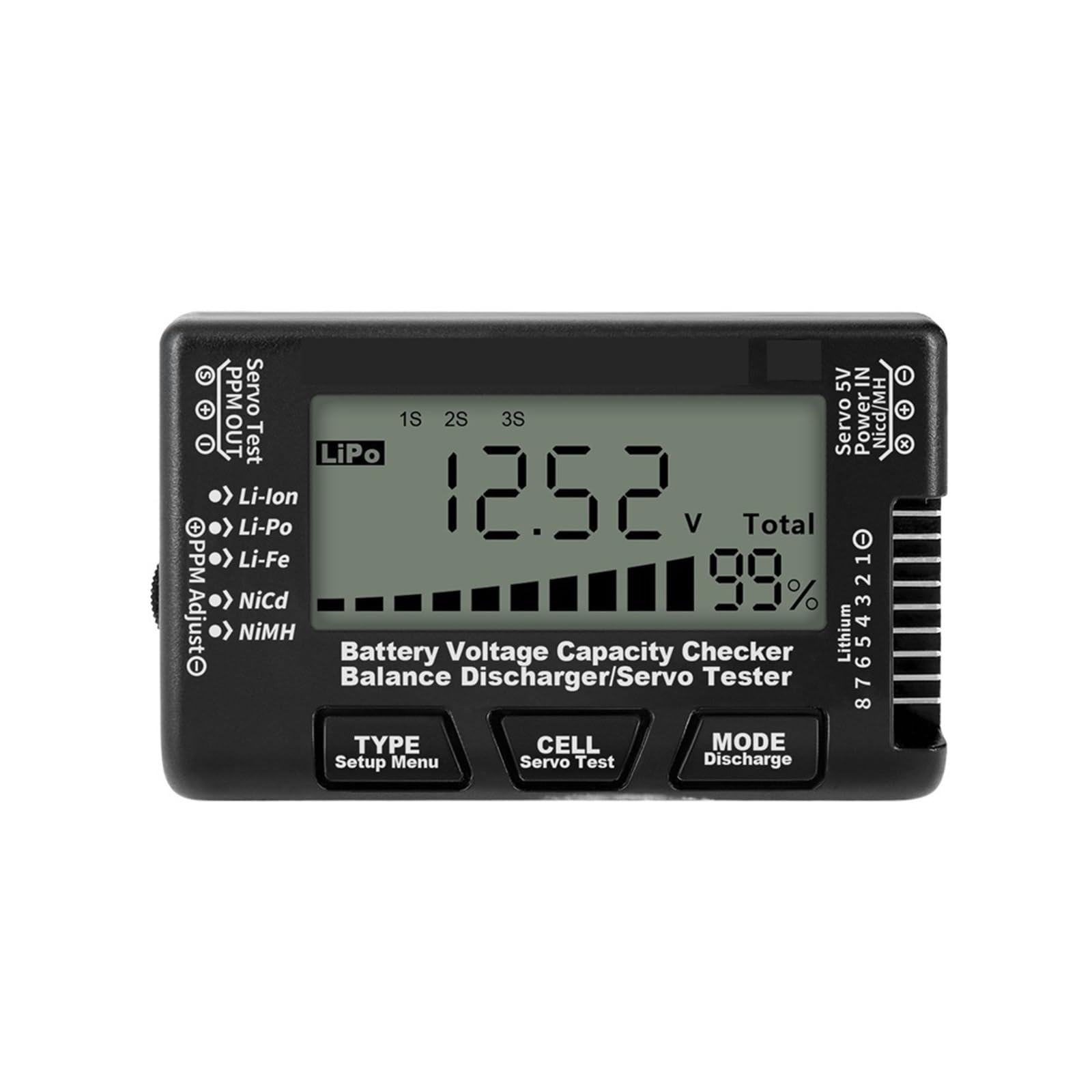 CellMeter 8 Testeur Numérique Capacité Batterie Lipo - Équilibreur Tension Multifonction