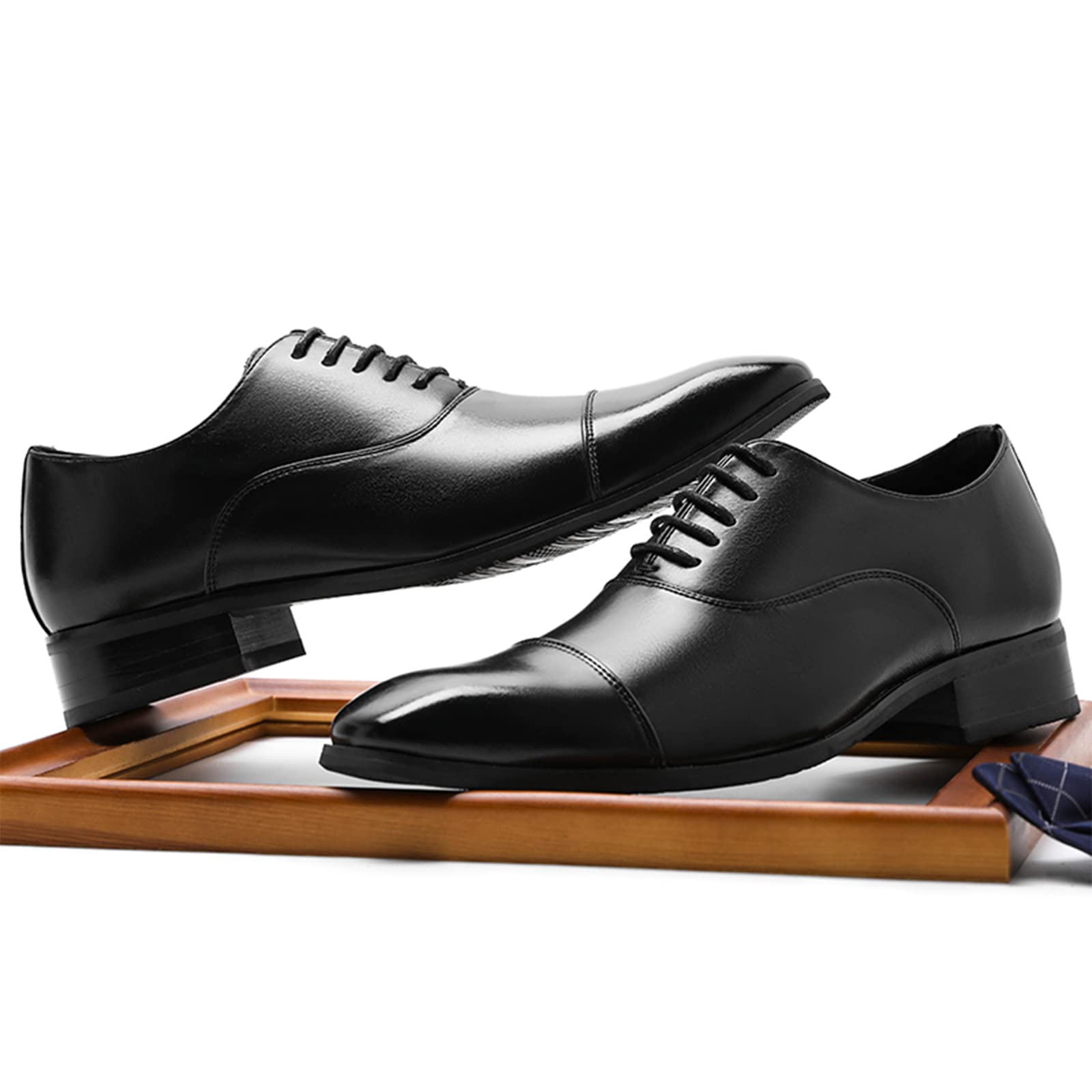 ANUFER Uomini Formale Affare Scarpe da Sera di Bell'aspetto Oxford con Punta a Punta Pelle in Microfibra Scarpe da Sposa