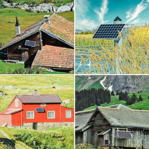 Topsolar T05M100C20WBVZ-1 100W 12V Solar Panel Kit Battery Charger 100 Watt 12 Volt Off Grid System For Homes Rv Boat + 30A Solar Charge Controller + Solar Cables + Brackets thumb #5