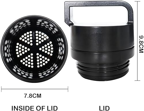 Miniatura 6 de CAMLOMIR - Tapas con bloqueador de hielo para botella YETI Rambler y otras botellas, accesorios de repuesto tapa tapa evita la penetración de hielo