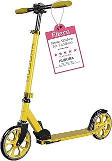 HUDORA Scooter Up 200, Tretroller für Kinder und Erwachsene, Roller ab 6 Jahre, Cityroller bis zu 100 kg, Kickscooter Klap...
