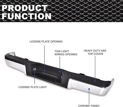 Miniatura 3 de CRODESSIGN - Parachoques escalón compatible con Ford F150 2010-2012 /2011 F150 Ford Lariat Limited /2013-2014 F150 Limited /2009-2014 Ford F150
