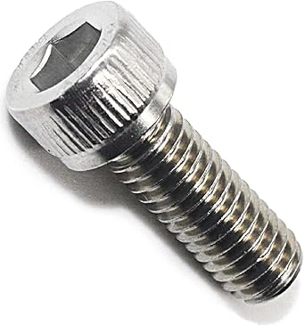 3DInnovations M4 Socket Head Cap Screws, Allen Socket Drive, A2-70, 304 Stainless Steel, Fully Thread, Bright Finish, Machine Thread, Quantity -25 pcs (M4 X 8)