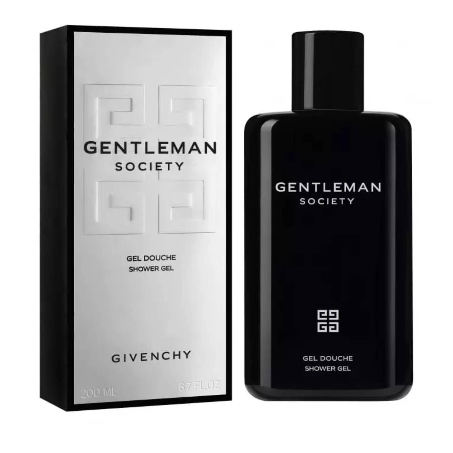 Givenchy Gentleman Society - Gel de ducha perfumado para hombre, 200 ml, limpiador corporal aromático, fragancia elegante y masculina para uso diario