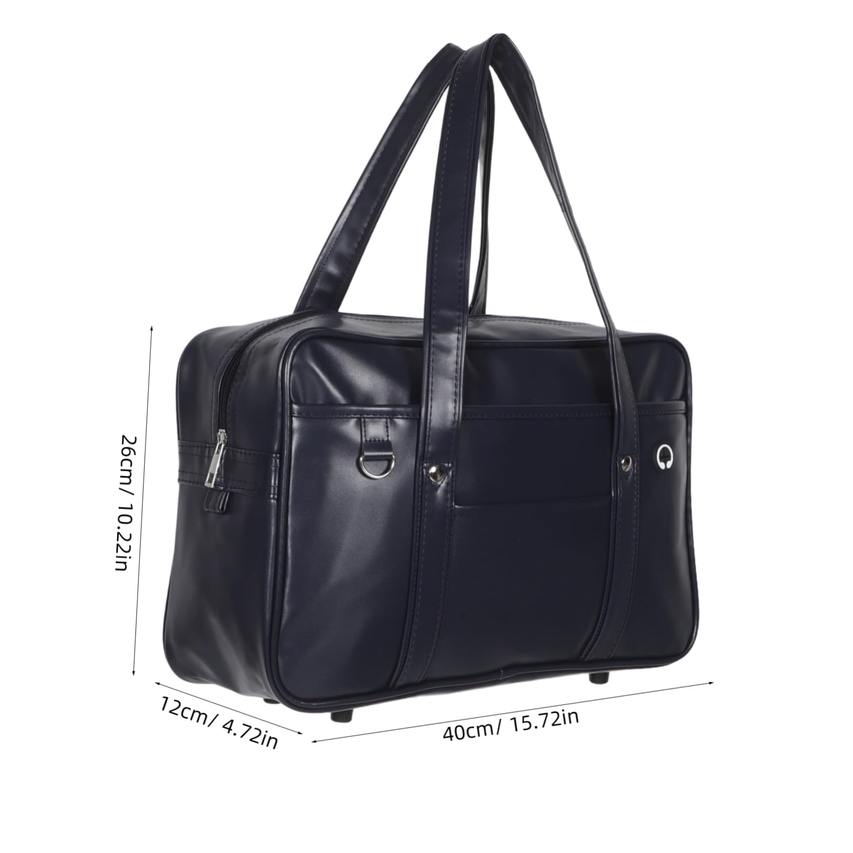 Healvian Borsa Per Laptop in Pu Borsa Tracolla Singola Di Capacità Leggera Con Per Auricolari Per Lavoro e Università