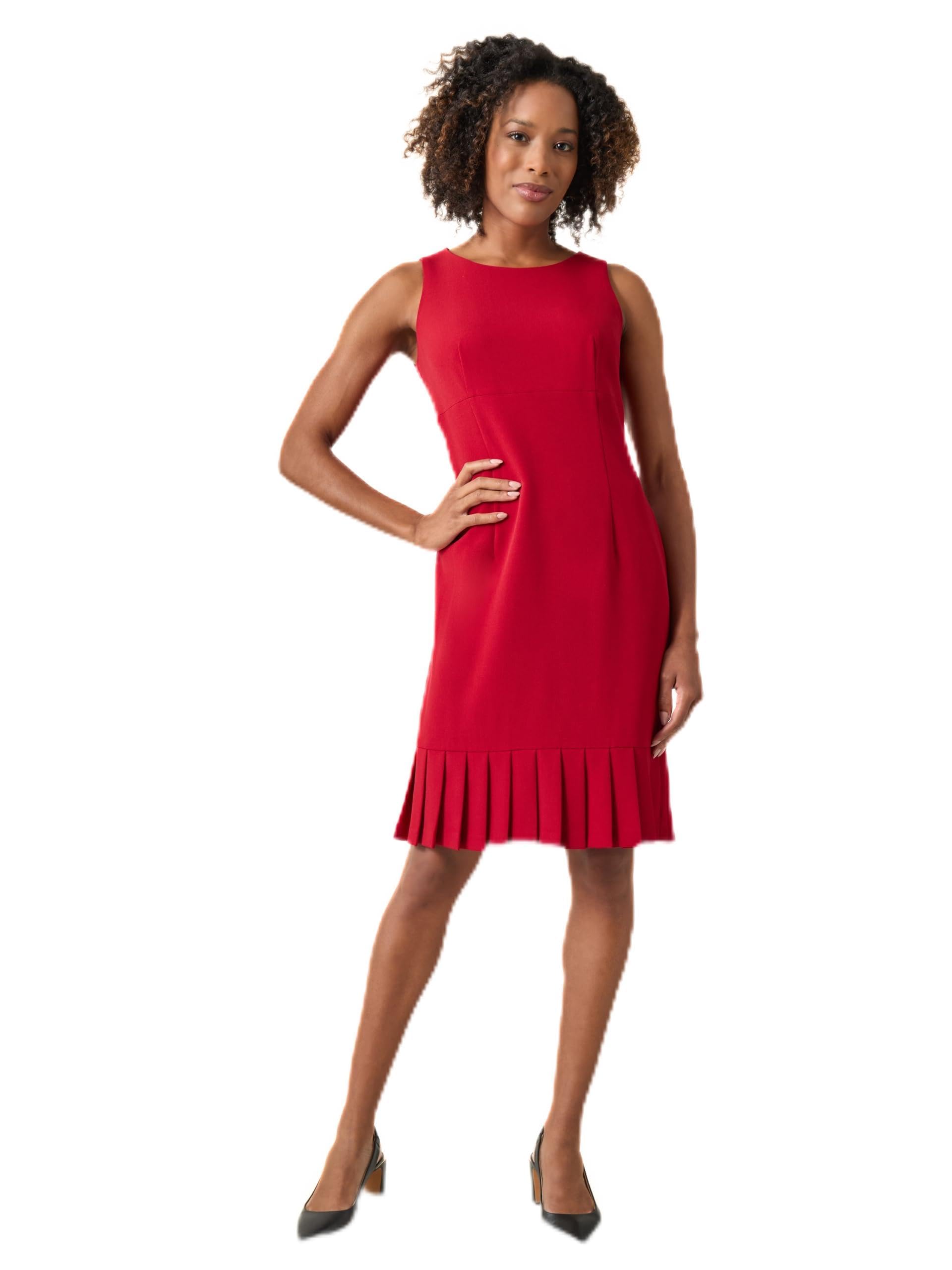 Kasper Womens Sheath Dress W Pleats