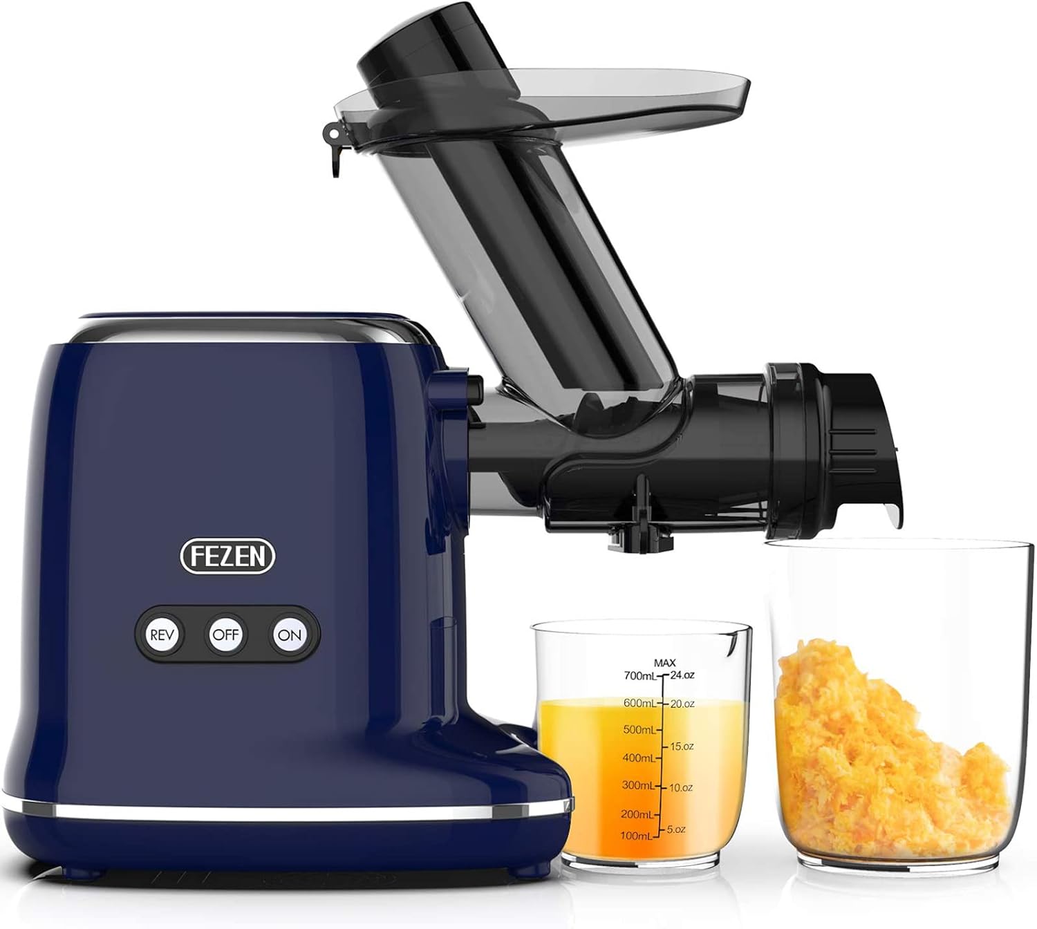 Amazon.de Entsafter Slow Juicer, Fezen Entsafter Gemüse und Obst Testsieger, 95 Saftausbeute