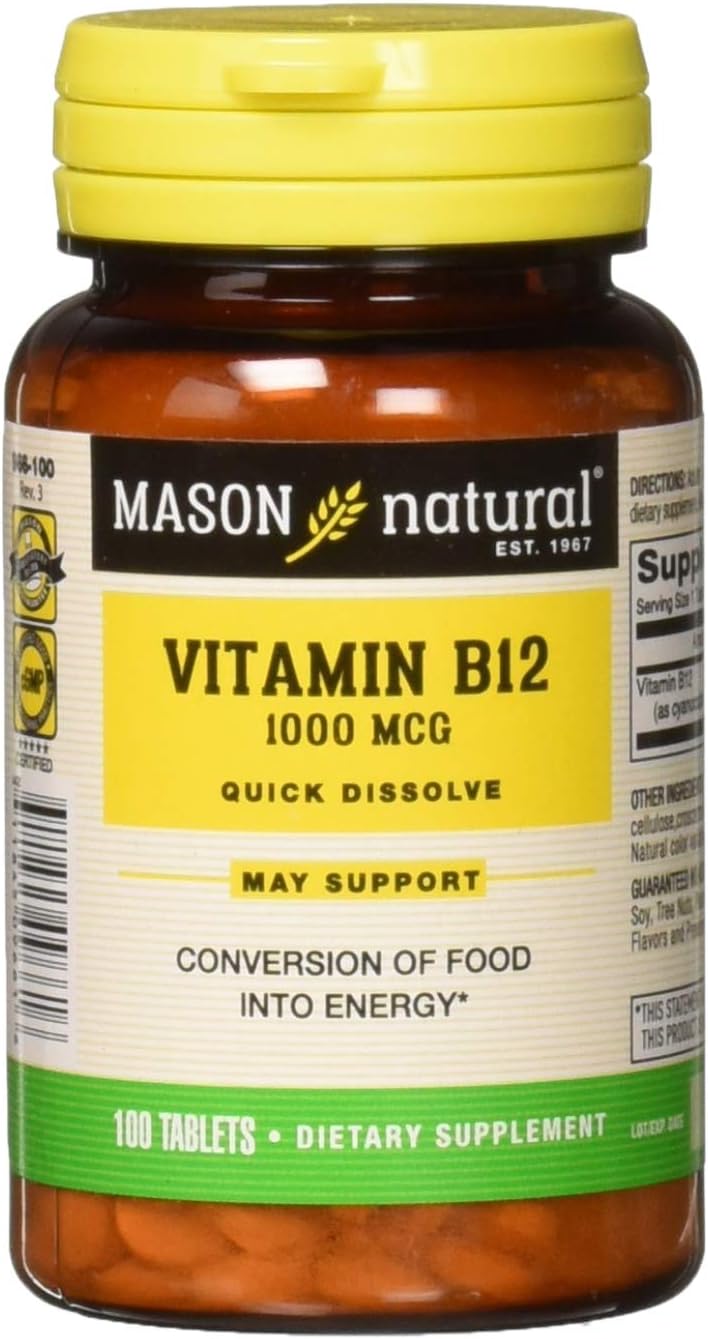 Vitamin B-12 1000mcg Sublingual Tablets - 100 Ea