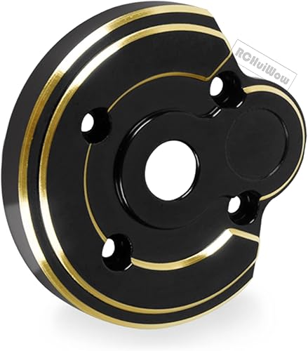 Miniatura 3 de Portal RC cubre actualizaciones parte para Axial Capra UTB/SCX10 III, cubiertas de portal exterior de latón de peso pesado, 4 piezas, negro