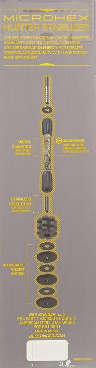 Bee Stinger B-Stinger MicroHex Stabilizer Matte 8, Black
